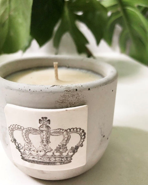 Medium 8 oz  Concrete Candles