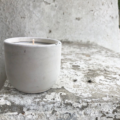 Medium 8 oz  Concrete Candles